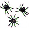 Halloweenska dekorácia zeleno-čierni pavúky - 8 ks