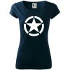 Army hvězda - Dámske tričko Pure - L ( Tmavomodrá (veľmi tmavá - skoro čierna) )