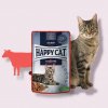 Happy Cat Pouches Meat in Sauce Culinary Voralpen Rind 85 g