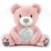 Milly Mally Plyšový zaspávač medvedík s projektorom Bear pink