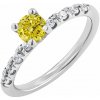Eppi Zásnubný prsteň so žltým diamantom Mae R33119