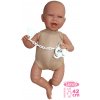 Llorens 740S NEW BORN 2 v 1 - realistická panenka miminko se zvuky a měkkým látkovým tělem - 42 cm (4-740S)