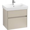 Villeroy & Boch Collaro skrinka 60.4x44.4x54.6 cm závesná kúpeľňová skrinka pod umývadlo sivá C00900VK