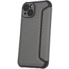 Diárové puzdro na Samsung Galaxy S24 Ultra 5G S928 Smart Carbon strieborné