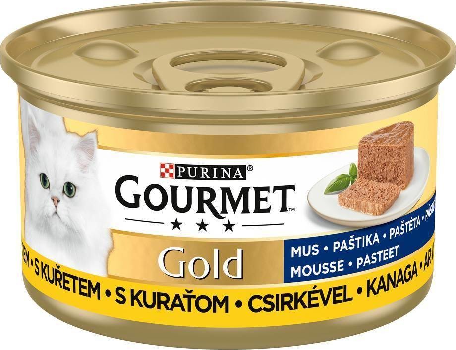 Purina Gourmet GOLD paštika s kuraťom 85 g