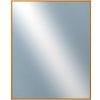 DANTIK - Zrkadlo v rámu, rozmer s rámom 80x100 cm z lišty Hliník oranžová (7269217)