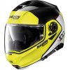 Moto prilba Nolan N100-5 Plus Distinctive N-Com P/J Glossy Black-Fluo - 3XL (65)