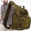 Mfh Molle Shoulder Bag, taktická pánska taška, zelená olivová 7l
