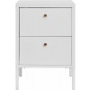 Biely kovový nočný stolík Dalby – House Nordic