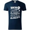 1976 v kocke - Tričko z organickej bavlny - L ( Tmavomodrá (takmer čierna) )