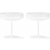 Ferm Living Poháre na šampanské Ripple Frosted, set 2 ks – matné