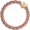 By Eloise London Gold Heart Woven farba Rosé