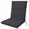 Vankúš na stoličky a kreslá s nízkym operadlom 100 x 48 x 4 cm Doppler LIFE 5350 antracitový