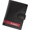 Pierre Cardin CB TILAK26 326A RFID čierno-červená pánska peňaženka z hovädzej kože 9,8 x 13 x 2,5 cm