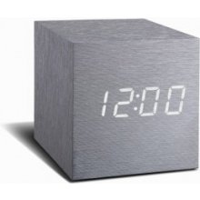 Gingko Cube Click Clock, sivý