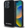 Karl Lagerfeld PU Quilted Pattern Zadní Kryt pro iPhone 16 Pro Max Black KLHCP16XPQKPMK