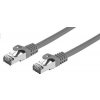 C-TECH CB-PP7-10 patch, Cat7, S/FTP, 10m, šedý