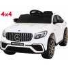 JOKO Elektrické autíčko Mercedes Benz GLC63S 4x4, penové kolesá, kožené sedadlo, biele