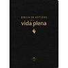 Rvr60, Biblia de Estudio de la Vida Plena, Edición Clásica, Piel Fabricada, Negro, Con Índice, Palabras de Jesús En Rojo, Comfort Print