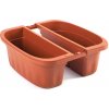 BAMA Závesný kvetináč na zábradlie KLUNIA, farba terracotta Množstvo: 2 ks, Rozměry: 40 cm