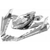 Metal Earth Luxusná oceľová stavebnica Batman vs Superman Batwing