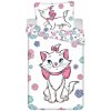Biele bavlnené detské obliečky na jednolôžko 140x200 cm Marie Cat 
