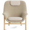 Normann Copenhagen Kreslo Drape Lounge Chair High W. Headres Oak – béžové/dub