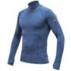 SENSOR MERINO BOLD pánské triko dl.rukáv roll neck cool blue XL; Modrá triko