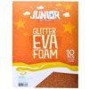 Dekoračná pena A4 10ks Glitter oranžovo-medená