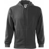 Malfini Trendy Zipper Pánska mikina 410 oceľová šedá XXXL