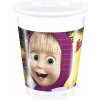 Plastové kelímky - Máša a Medvěd 200ml/8ks (Plastové kelímky - Máša a Medvěd 200ml/8ksv)