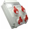 Rozvodnica 11M 2x16A+2x32A/400V/5P FA+FI 7M istená IP54 - ROS 11/FI-05 (SEZ DK)