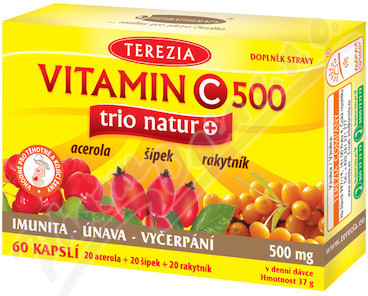 Terezia Vitamin C 500 mg TRIO NATUR 60 kapsúl od 7,49 € - Heureka.sk