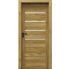 PORTA Doors SET Rámové dvere VERTE HOME J.4 so sklom, fólia Dub Catania + zárubeň PD-VER-J4_DUBCATANIA