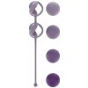 Venušine guličky Lola Games Love Story Valkyrie Purple, sada vymeniteľných silikónových vaginálnych guličiek 17,7 x 2,9 cm