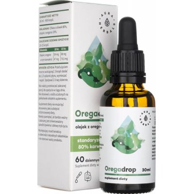 Aura Herbals Oregadrop Oreganový olej, Kvapky 30 ml