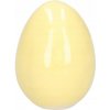 Keramické veľkonočné vajíčko – žltá dekorácia v troch veľkostiach Veľkosť: Výška 6cm ako veselá jarná sviatočná dekorácia