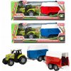 Teddies Traktor s přepravníkem na koně 24cm