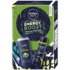 Nivea darčeková sada Men Box Energy Boost 2025, antiperspirant 150 ml, sprchovací gél 250 ml
