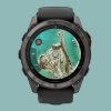 Garmin fenix 8 PRO 51mm MICROLED Sapphire Carbon Gray DLC Titanium Black Pebble Gray band
