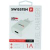 SWISSTEN TRAVEL CHARGER SMART IC WITH 1x USB 1A POWER WHITE 22036000