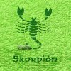 Lawli Osuška s motívom - Škorpión (Kvalitné vyšivané osušky s ojedinelím nápisom. )