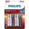 PHILIPS Alkaline AA 6ks LR6P6BP/10