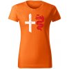 T-ričko Alfa Romeo Rift dámske tričko Farba trička: Oranžová, Farba potlače: Biela, Veľkosť: XS