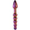 Dream Toys Glamour Glass análne dildo rainbow 18 cm