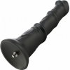 HiSmith HSA123 P-Spot with 3 Bulges Silicone Anal Dildo KlicLok 24cm Black