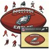 PHILADELPHIA EAGLES Drevené puzzle Philadelphia Eagles, lopta, 150 ks