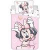 JERRY FABRICS Obliečky do postieľky Minnie Blush Pink baby Bavlna, 100/135, 40/60 cm
