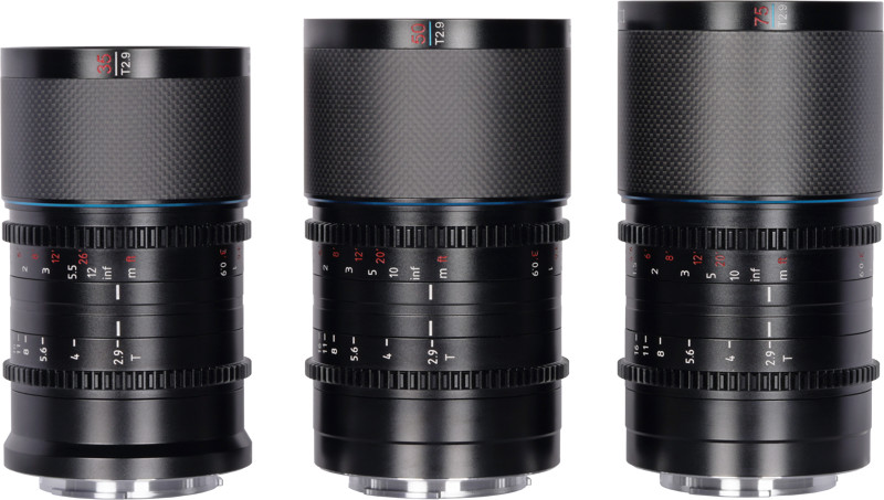 Sirui Anamorphic Lens Saturn Kit 35, 50 & 75 mm T2.9 1,6x FF X-Mount