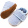 En Fant detské barefoot vlnené papučky forever blue